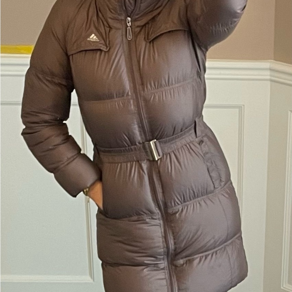 Adidas Belted Puffer Winter Coat